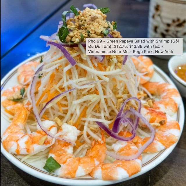 Green Papaya Salad & Shrimp.