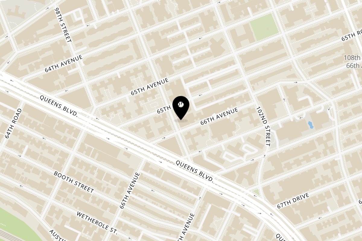 Map showing the location of Pho99 NYC on 65-37 99th St in Flushing